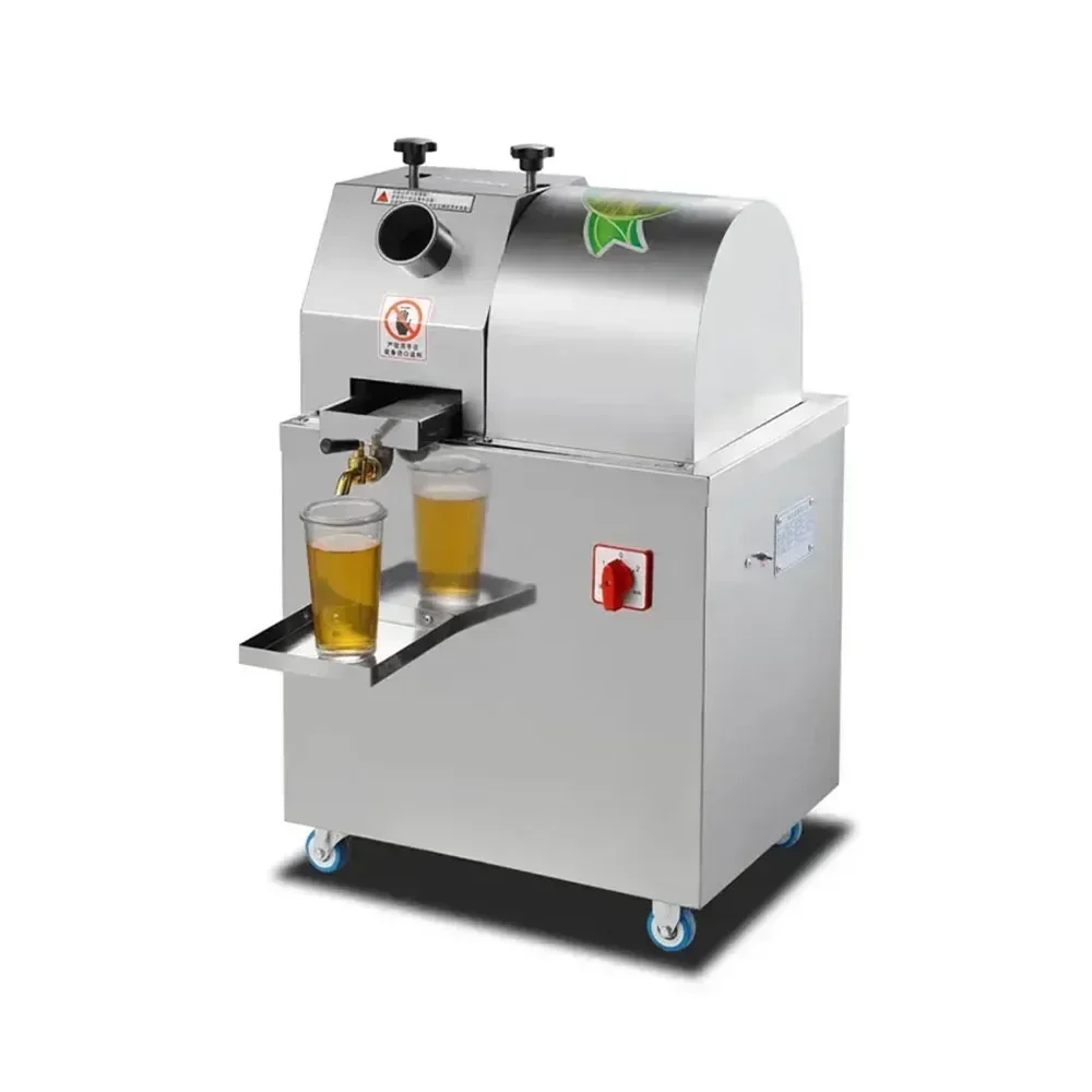 

China 3 Rollers Professional Commercial Electric Stainless Steel Sugar Cane Sugarcane Juicer Extracting Processing Machine