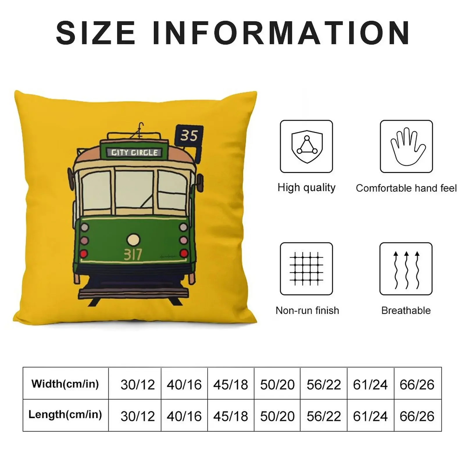 Melbourne Tram No.35 to City Circle Throw Pillow Pillow Cases Christmas Pillows Room decorating items pillow