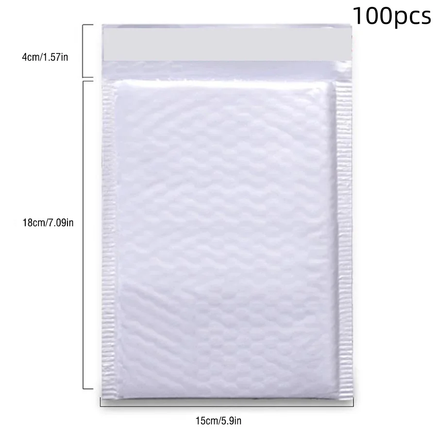 50 STKS 100 STKS Witte Multifunctionele Bubble Mailing Envelop Zelfklevende Verzegelde Express Verpakking Geschikt Voor Meerdere Scenario's
