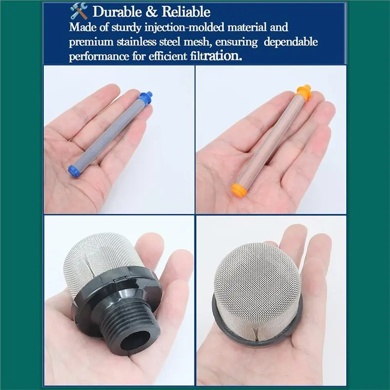 Bestseller (2+4+2) Packs Airless Spray Filter Set -288716 Pump Inlet Strainer, 288749 60 Mesh, 288750 100 Mesh Filters