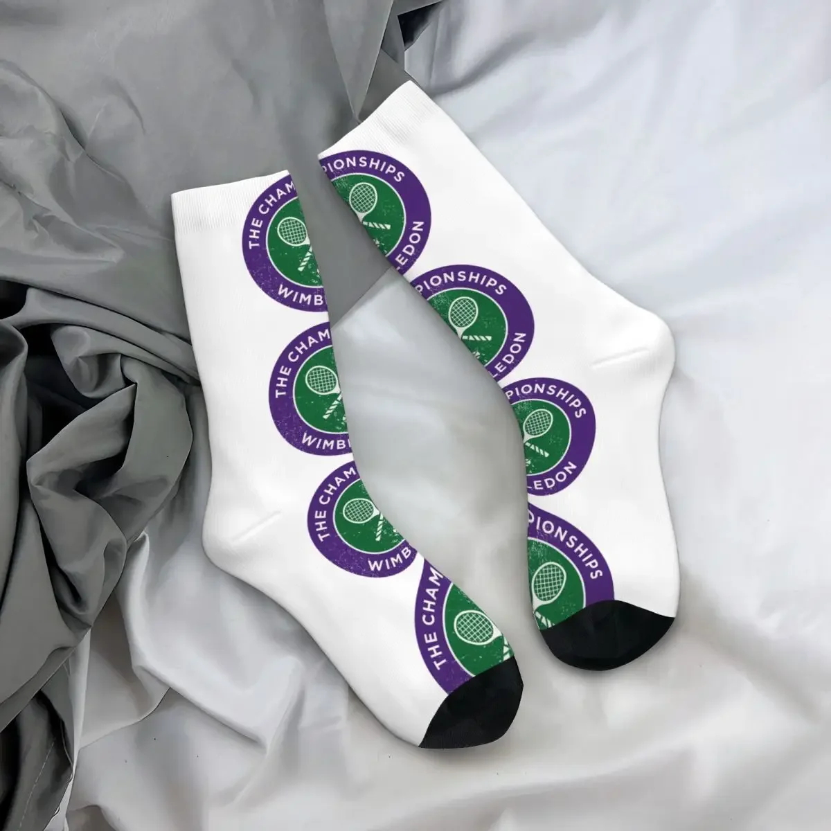 

All Seasons Crew Stockings Tennis Championships Logo Print Socks Casual Long Socks for Men Women Valentine's Day Gifts