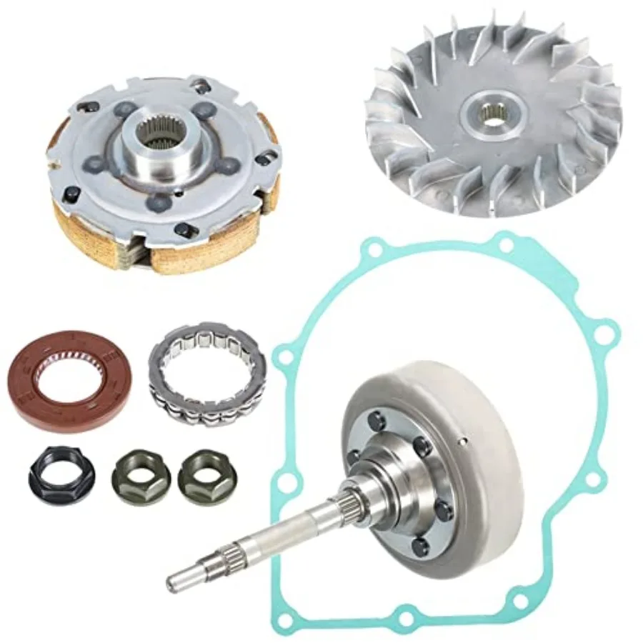 marddpair Primary Sheave Pad Shoe with Gasket Clutch Drum Housing Replacement for Yamaha Rhino 660 Grizzly YFM660 5KM-17611-00-