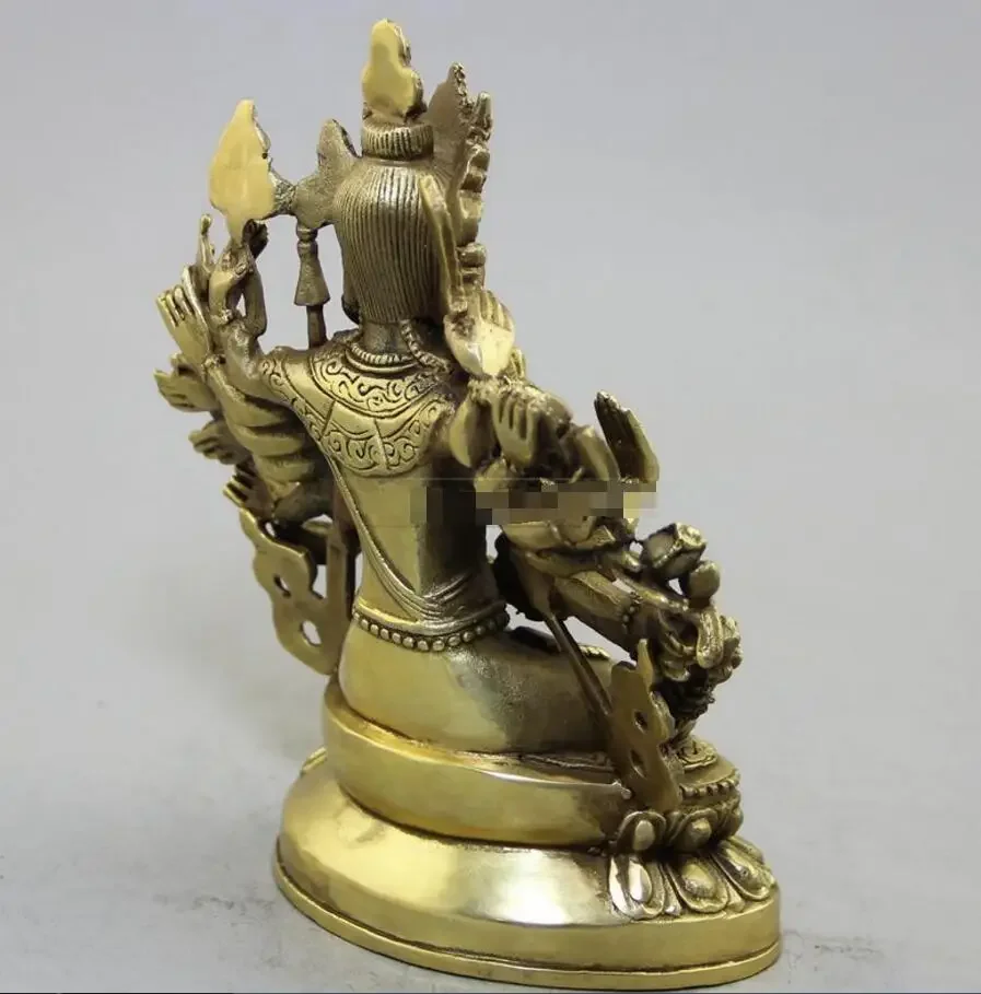 Copper Statue Wholesale collection of exquisite antique antique crafts manufacturers direct sales brass sitting thousand hand Gu