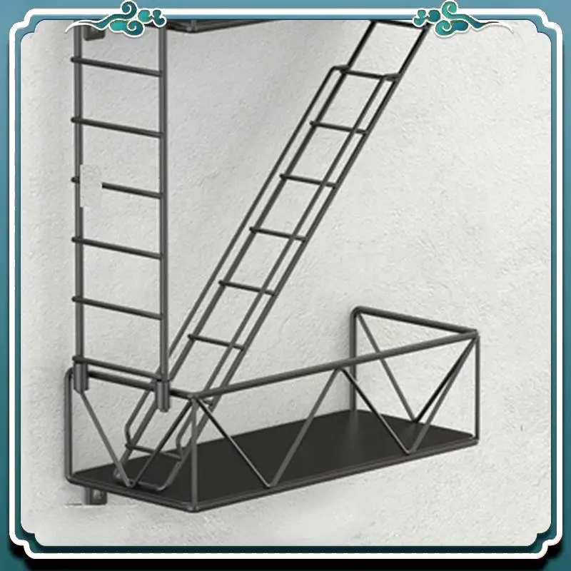 

Настенные стеллажи премиум-класса Fire Escape, настенные крепления, полки, настенный дисплей, стеллажи для хранения искусств, лестничные стеллажи
