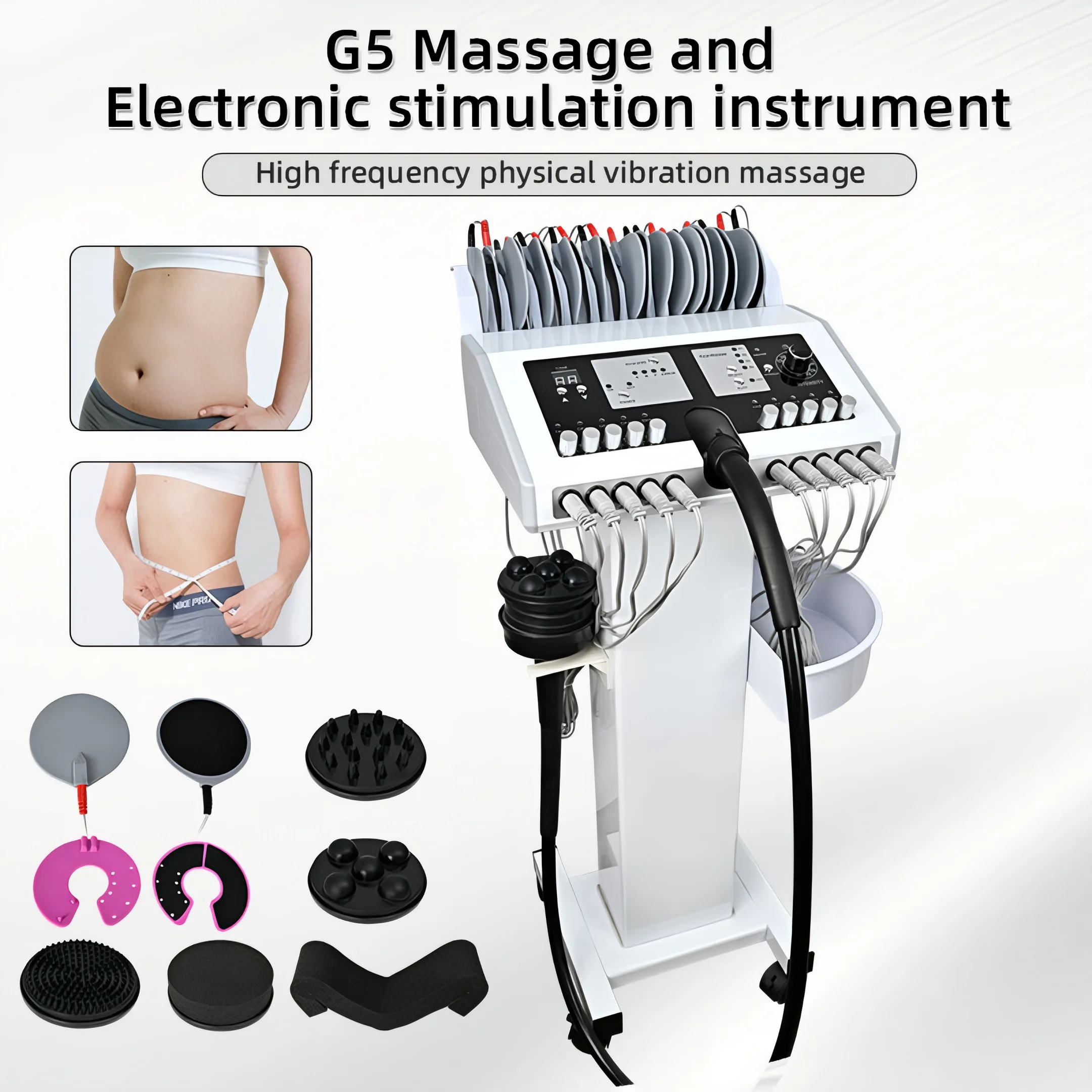 

Professional G5 Vibration Body Massage Muscle Stimulator Slimming Machine Cellulite Removal G5 Massager Machine