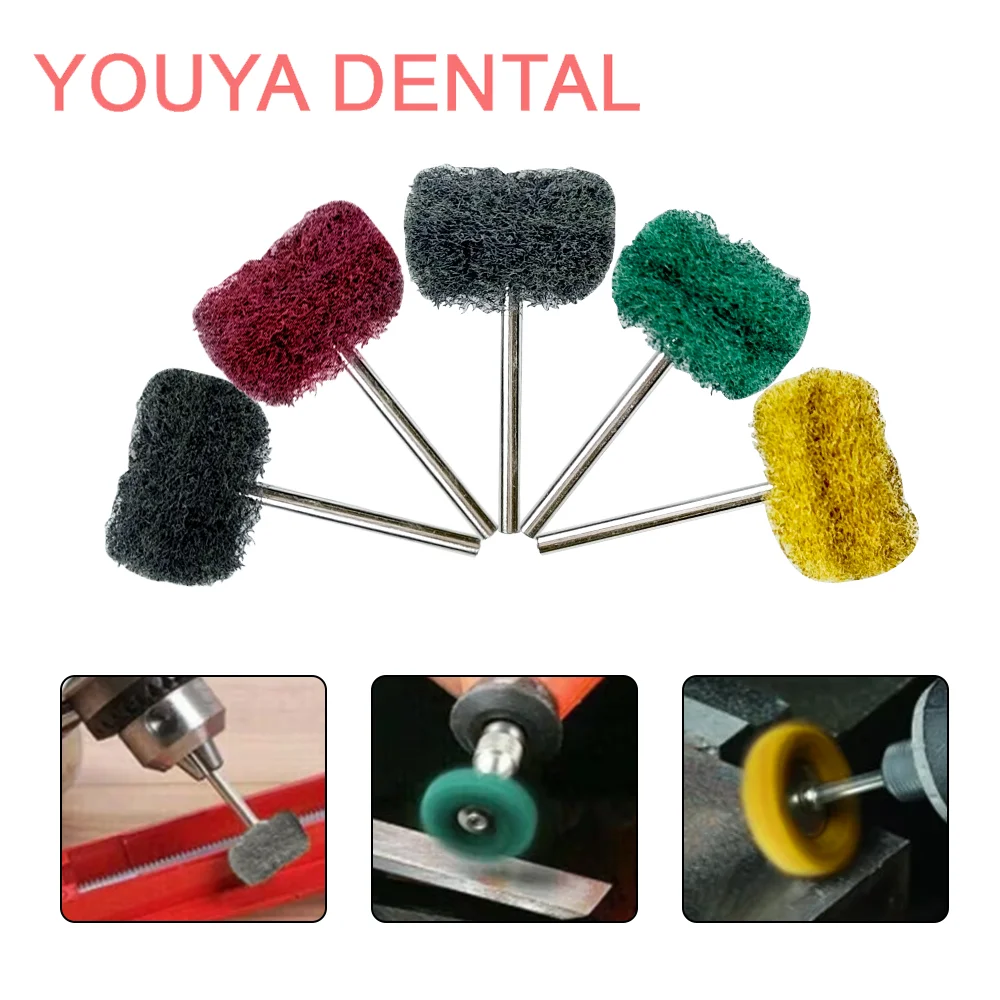 

10pcs Dental Rotary Brush Sanding Polishing Buffing Grinding Wheel Brushes Nylon Mini Brush Dremel Rotary Tool Accessories Set