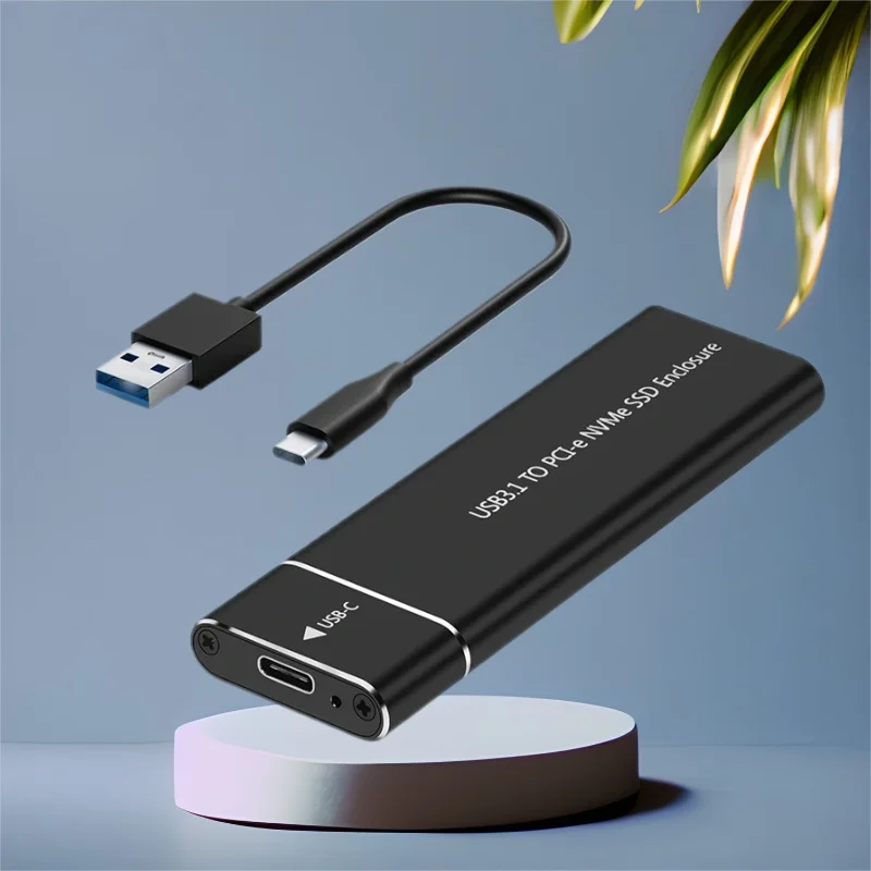 M.2 NVMe Enclosure USB 3.2 SSD Storage Box 10Gbps NVME PCIE Protocols Solid State Drive External Case M2 HD Hard Disk for Laptop