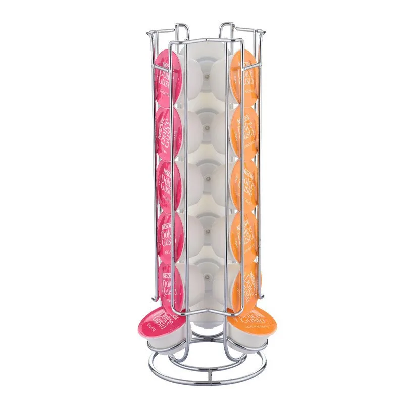 

Coffee Capsules Holder Storage Rack Corrosion Resistant No Assembly Required Capsule Rack Stand Large Capacity Storage Holder