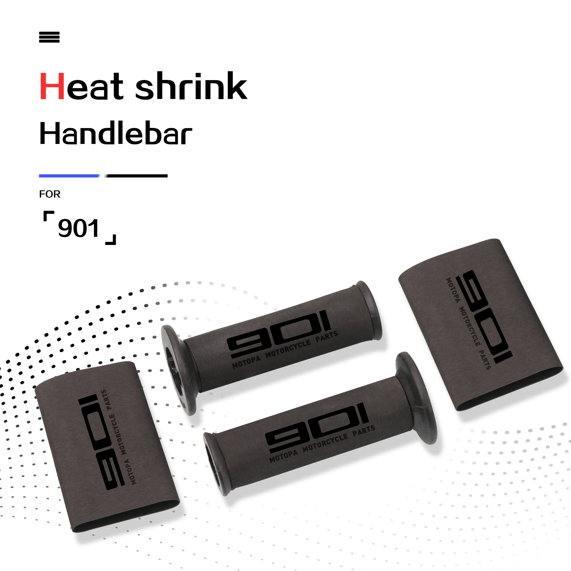 For Husqvarna NORDEN 901 Norden 901 2022 2023 Motorcycle Accessories No-slip Heat Shrink Handlebar Grips With 901 LOGO view 6