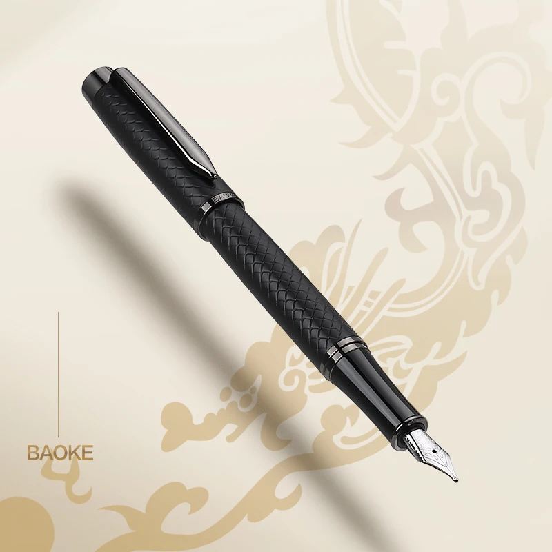 BAOKE-Exquisite Caneta-tinteiro e Roller Pen Set, Presente De Luxo, T18