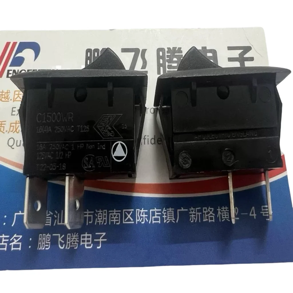 1pcs/lots 100% original from UK C1500WR Boat Switch 2-pin 2-speed Warp Rocker Power 16A C1500WRAACB