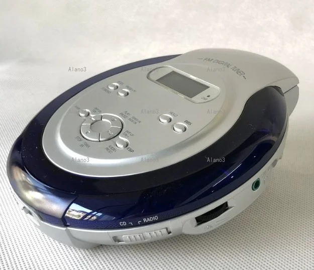 Portable CD Player Walkman Bass Boost System High Quality Music Shockproof MP3 Format Discs LCD Display 3.5mm Audio AAAAAAAAAA