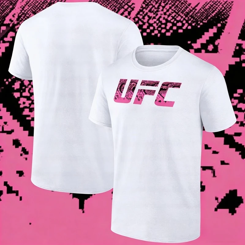 

2025 Men's Fashion Bestseller UFC Boxing Match Extreme Sports Enthusiasts 100% Pure Cotton Printed T-shirt