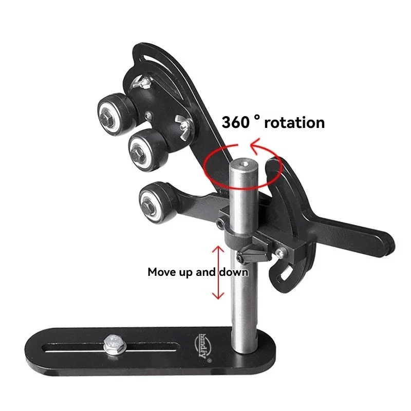 New Center Frame Woodworking Lathe Wood Spin Anti-shake Bracket Boutique Three-wheel Center and Tool Rest Wood Spin