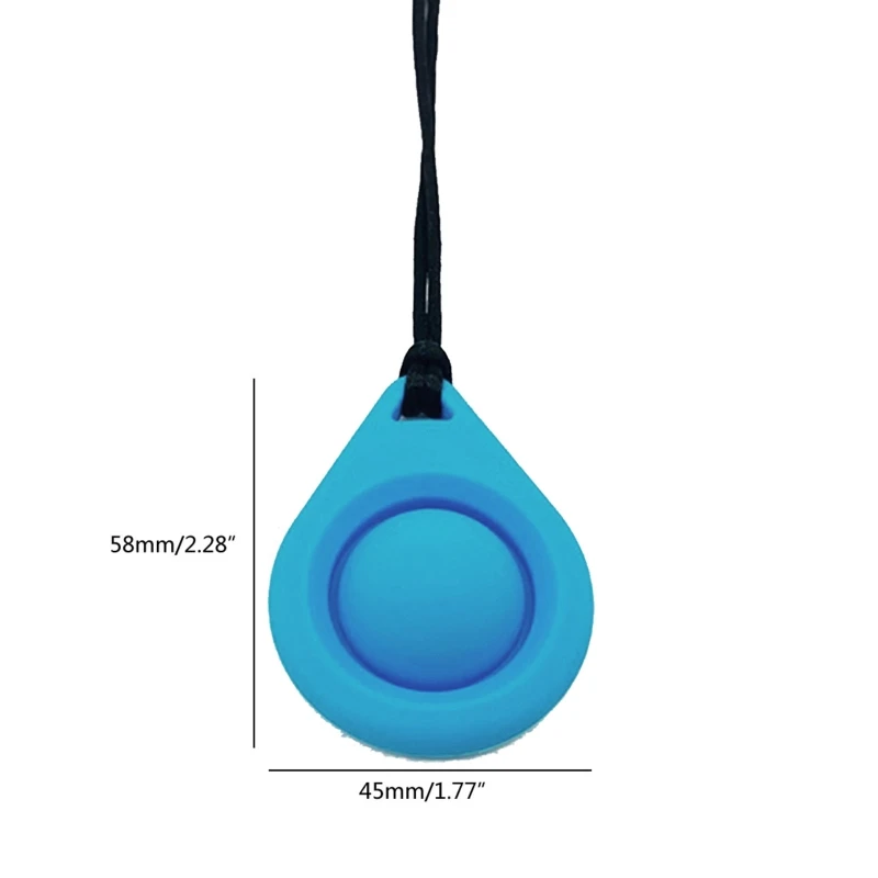 Silicone Chewable Pendant Teething Necklace Teether Toy Sensory Chew Necklace