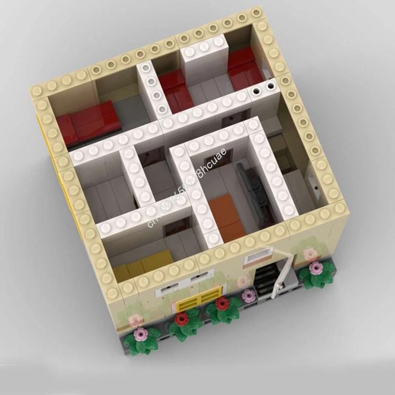 792ピース MOC コテージ ヴィレッジ モジュラービルディング STEM教育用ビルディングブロック クリスマスサプライズギフトに最適