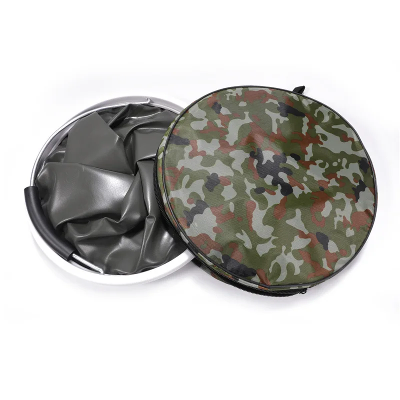 Portable Outdoor Backpack  Fishing 11L and 20L Thicken Multifunctional Camouflage Car QWash Cleaning Tool Folding Bucket