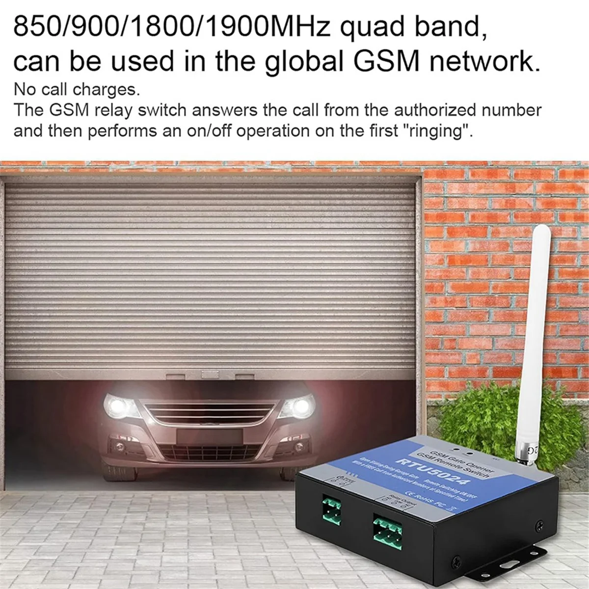 RTU5024 GSM Gate Opener 4G GSM Gate Opener RTU5024 Mobile Phone Access Controller Remote 4G GSM Gate Control Switch