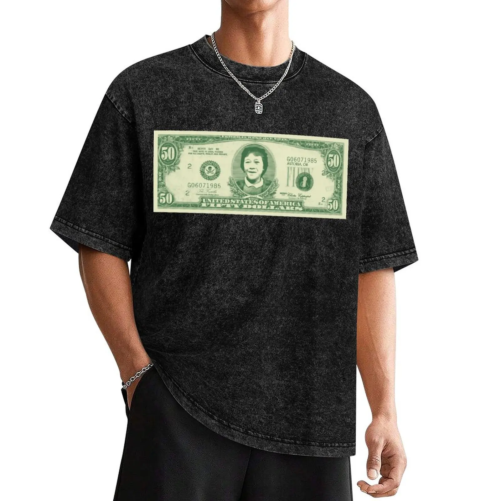 

50 Dollar Bill - The Goonies T-Shirt essential t shirt plus size tops Aesthetic clothing sweat compression shirt men