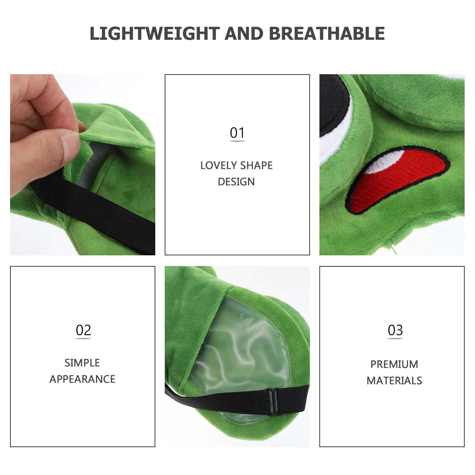 

1pc Lovely Cartoon Sleeping Eye Mask Breathable Light Blocking Comfortable Travel Sleep Cover Gift Shading Blindfold