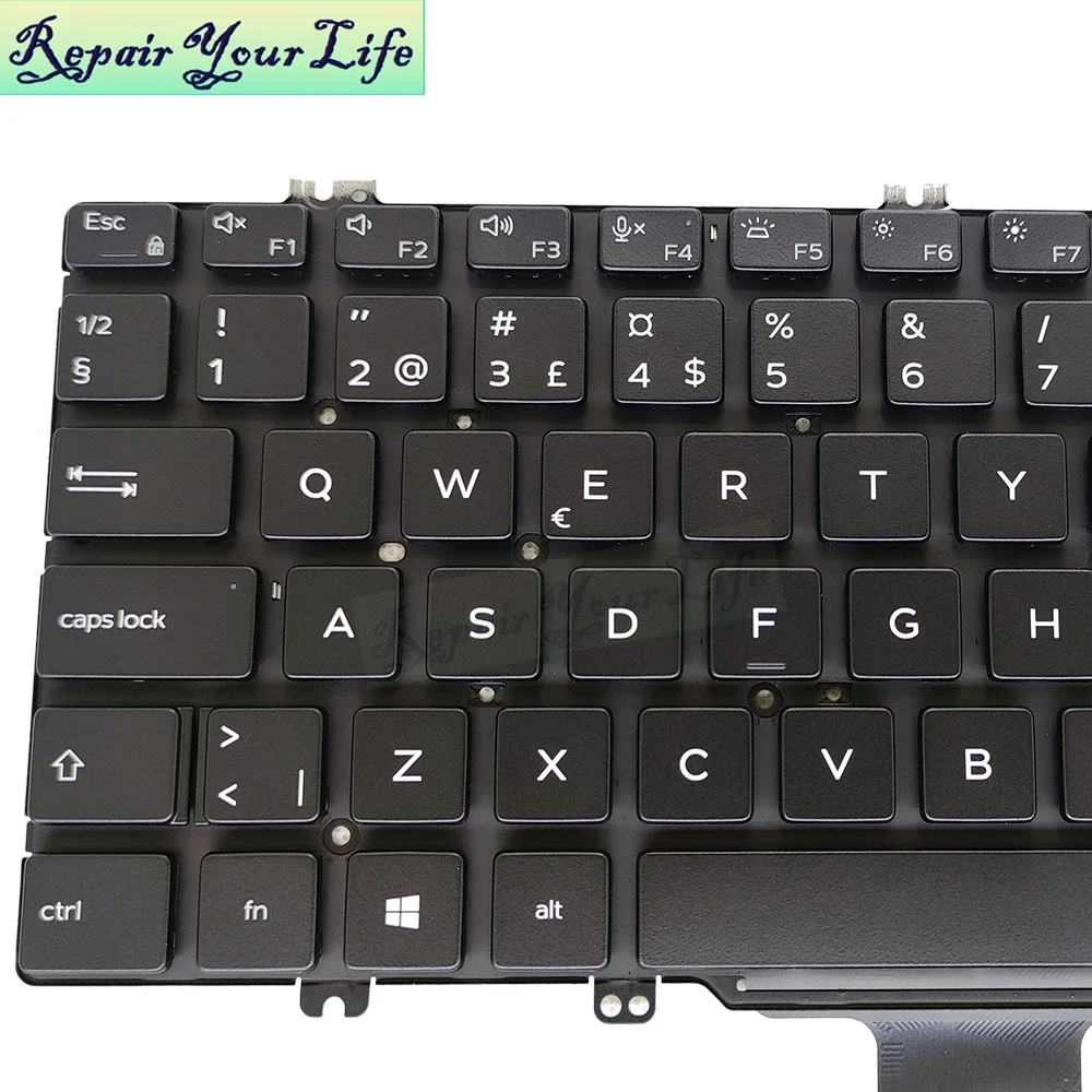 Imagem -06 - Russo Russo Rus Teclado Retroiluminado para Dell Latitude E7280 7290 7390 E7285 5290 E5285 5289 04pphf 0f0dfg