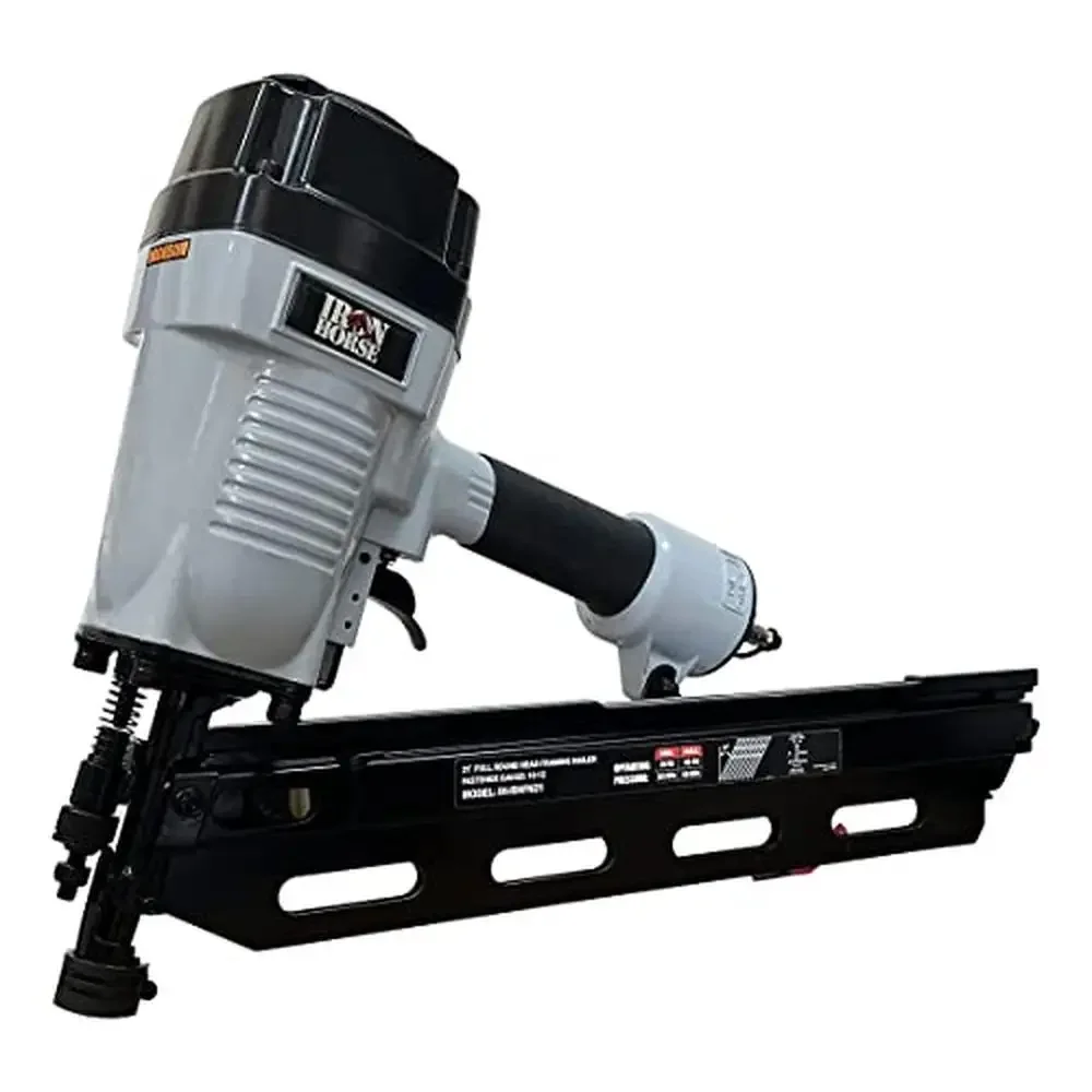 Pneumatic Framing Nailer 3-1/2-Inch 21 Degree Magazine Lightweight Design Hurricane Tornado Zones Flooring Roof Decking Wall