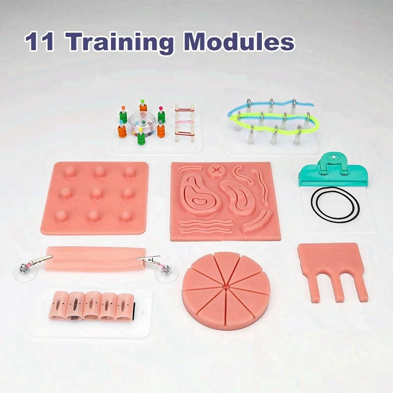 

New Single Port Trainer Set With 0/30 Degree HD Laparoscopic Training Simulator Box