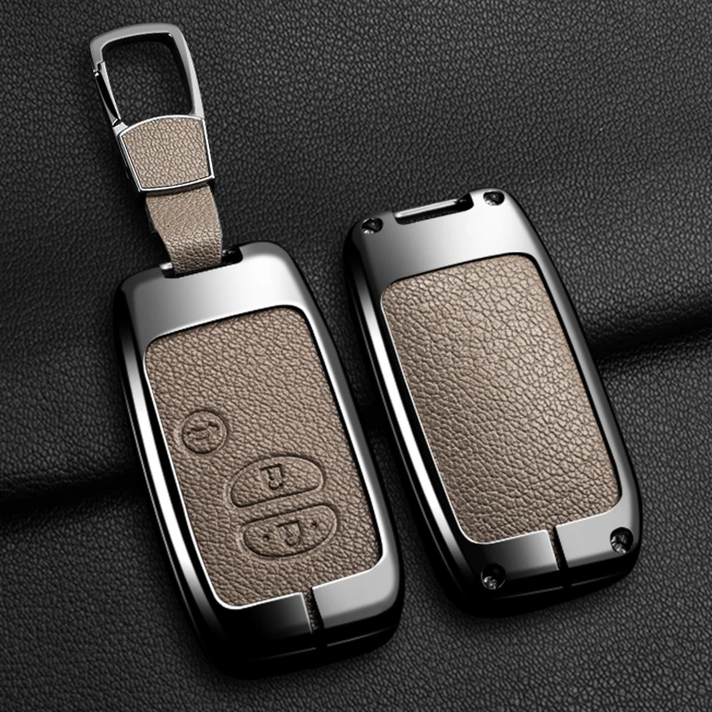 

Alloy Car Key Case Cover Shell Fob For Toyota Prius 30 Alpha Aqua Land Cruiser Auris For Lexus LC 200 2012 - 2014 Parts Keychain