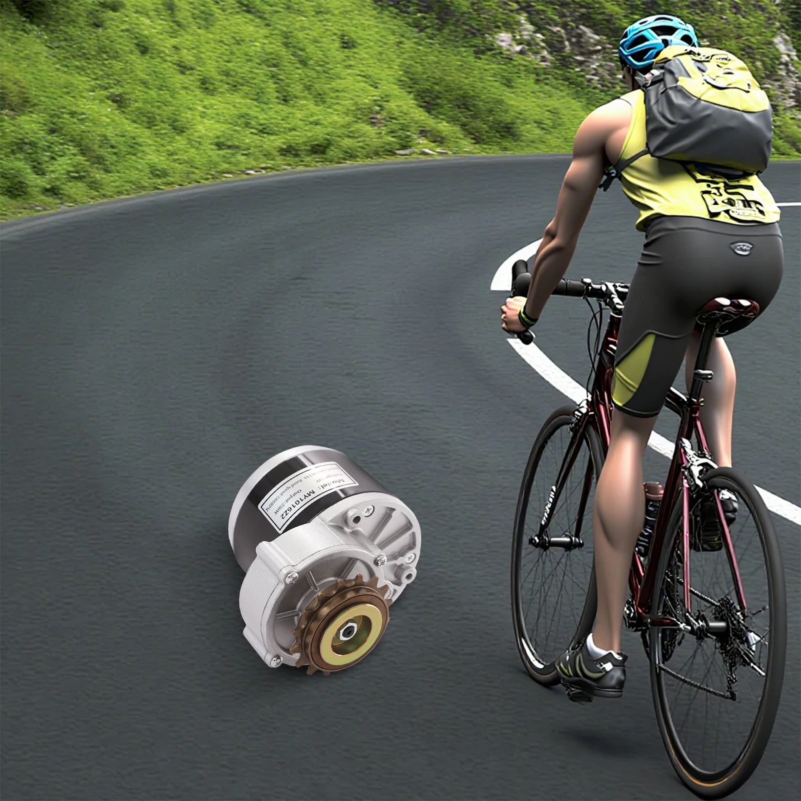 24 فولت 250 واط Fahrrad-Umbaukit Aus Eisen، Galvanisiert المضاد للتآكل، Trag uqigus Bis 264.55Lbs، For DIY-Elektrofahrrad-Project