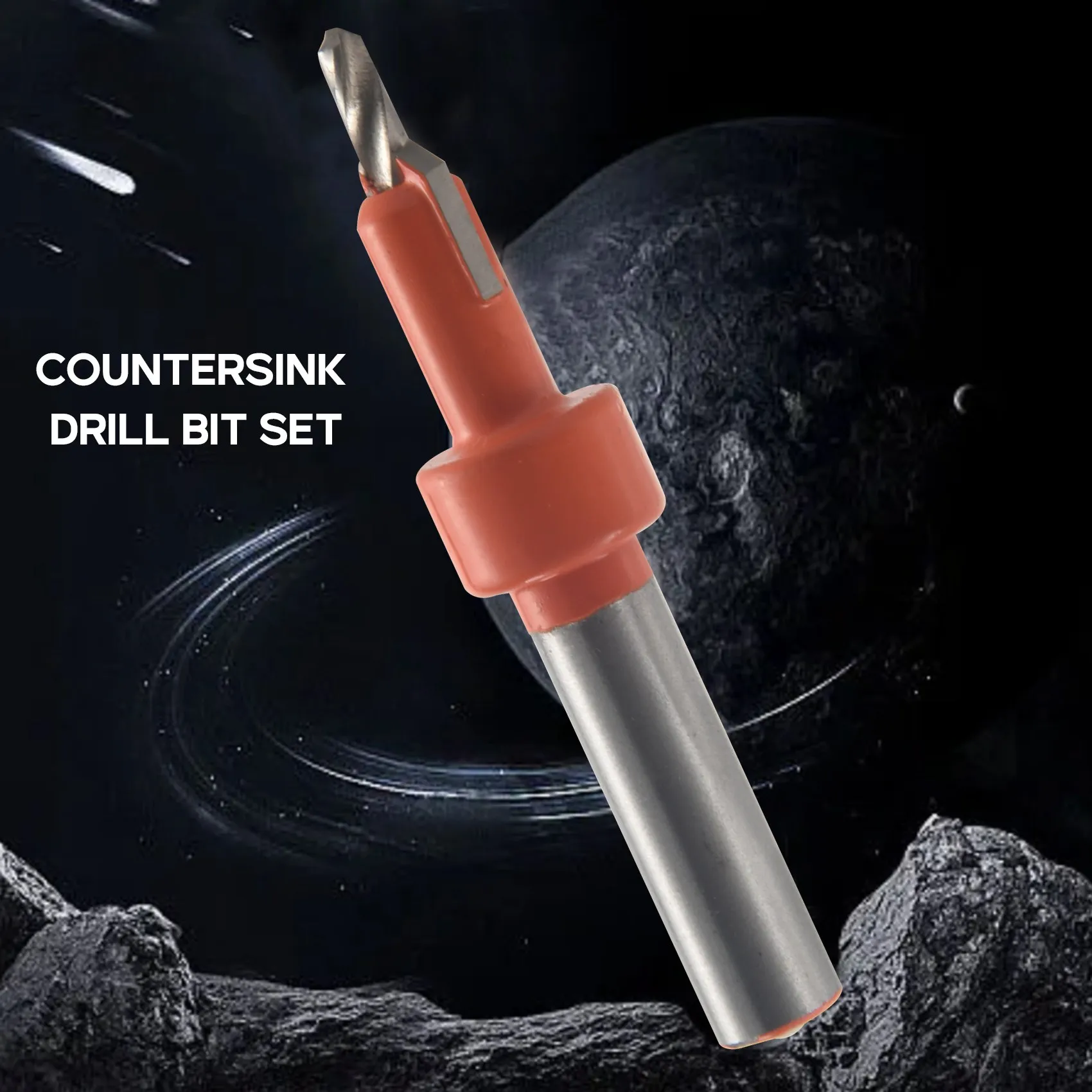 

PZHI-3 Pcs Countersink Drill Bit Set Wood Hole Drill Bit Timber Wood Working Drill Bits With Hex Key For Wood Screw Cutter