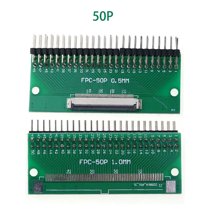 1PC FFC/FPC Adapter Board 0.5mm To 2.54mm Connector Looper 6/8/10/12/20/24/26/30/34/40/50/60/80-pin Flexible Cable Adapter Board view 3
