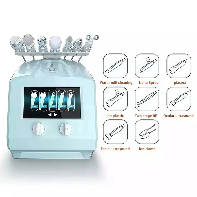 

8 in 1 Water Oxygen Jet Peel Machine Ance Pore Cleaner Facial Massage Exfoliating Skin Whitening Skin Care Device SPA
