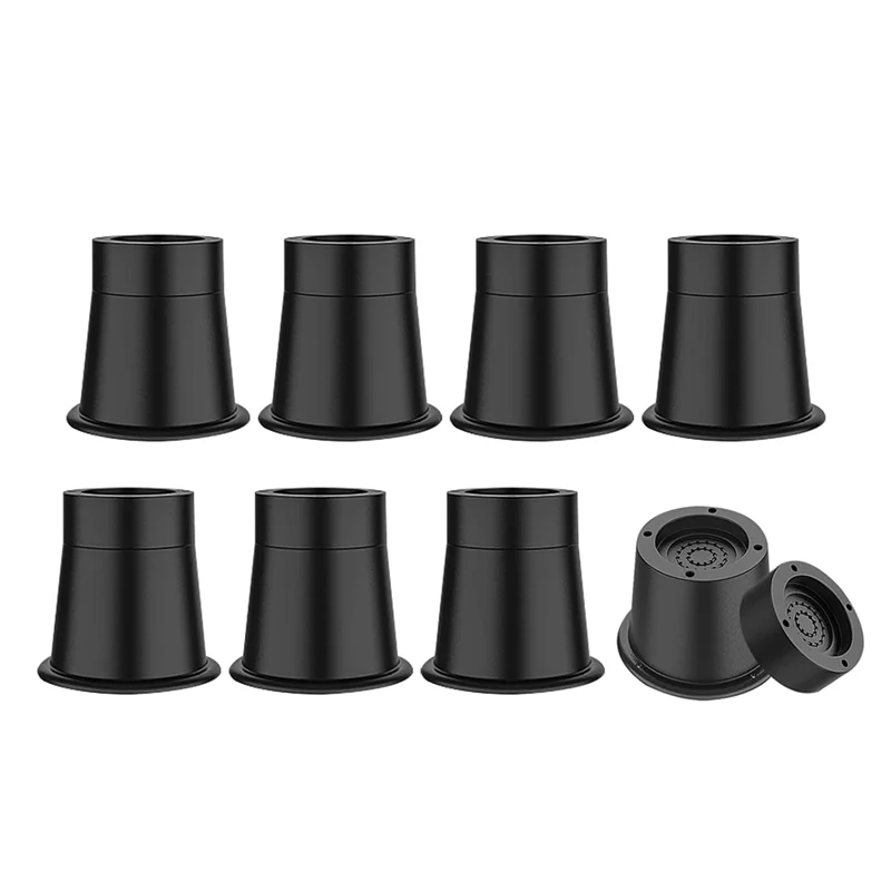 

XX-3 Inch Bed Risers Heavy Duty Furniture Riser, Bed Lifts Risers, Bed Elevator Supports Up To 6,000 Lbs 8 Pack