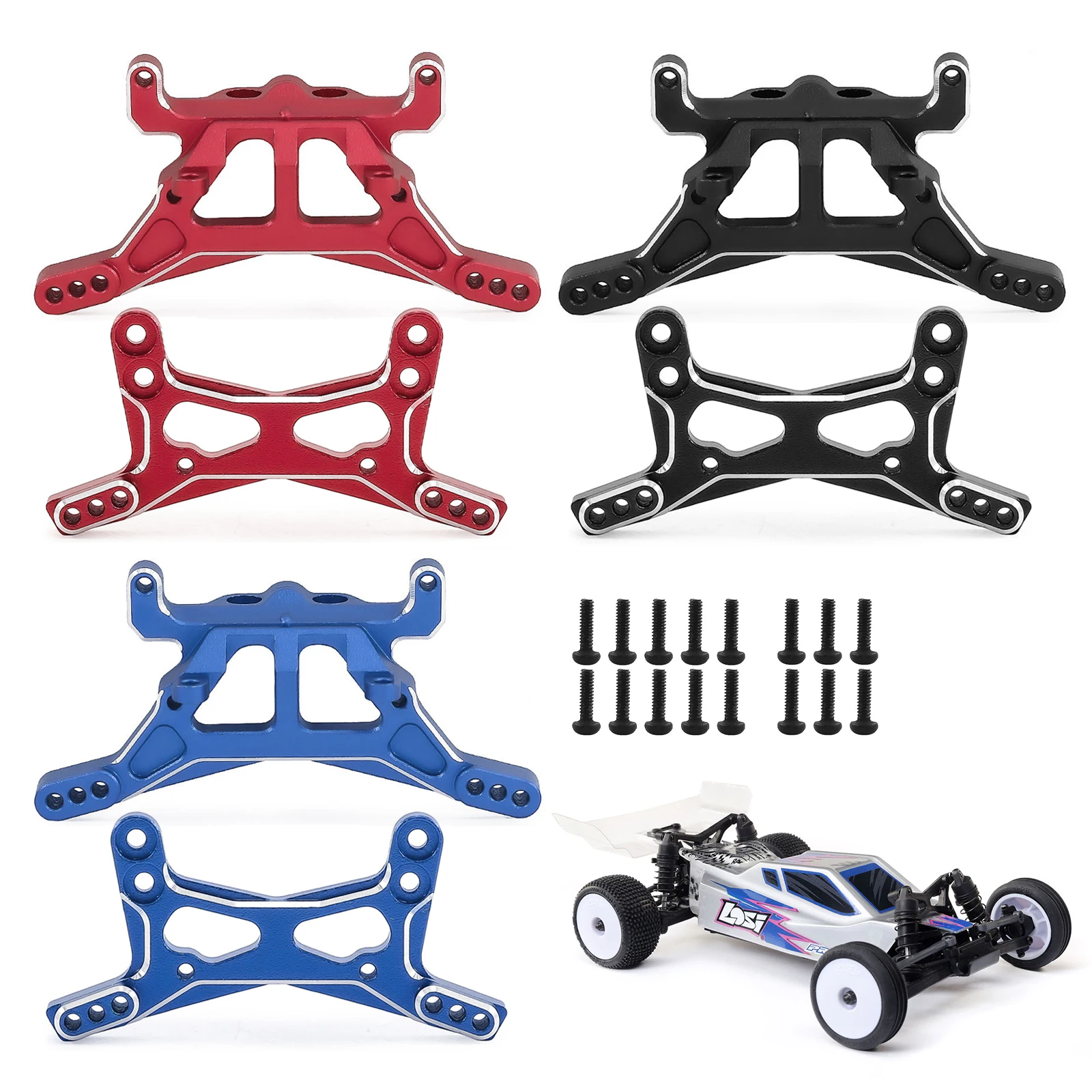 Metal Front Rear Shock Tower for Losi 1/24 Micro-B 2S 2WD RC Car Upgrade Parts