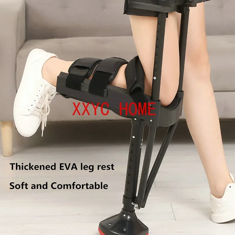 Imagem -04 - Single-leg Telescoping Walking Stick Aids Knee Walker Muleta Assistida Hands Support