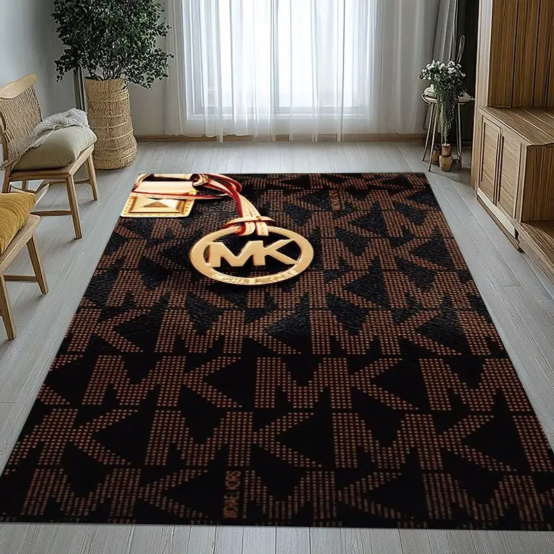 Fashion M-Michael-Kors Logo Soft Non-Slip Large Area Rug for Living Room,Bedroom Playroom Carpet Mat for Sofa,Home Decor Gift