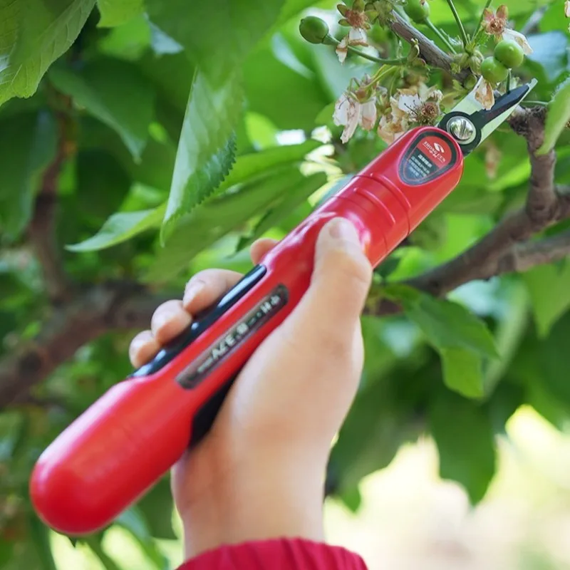 Electric Fruit Thinning Pruning Shears Double Blade Garden Scissors Labor Saving Flower Picking Tree Power Gardening Tools