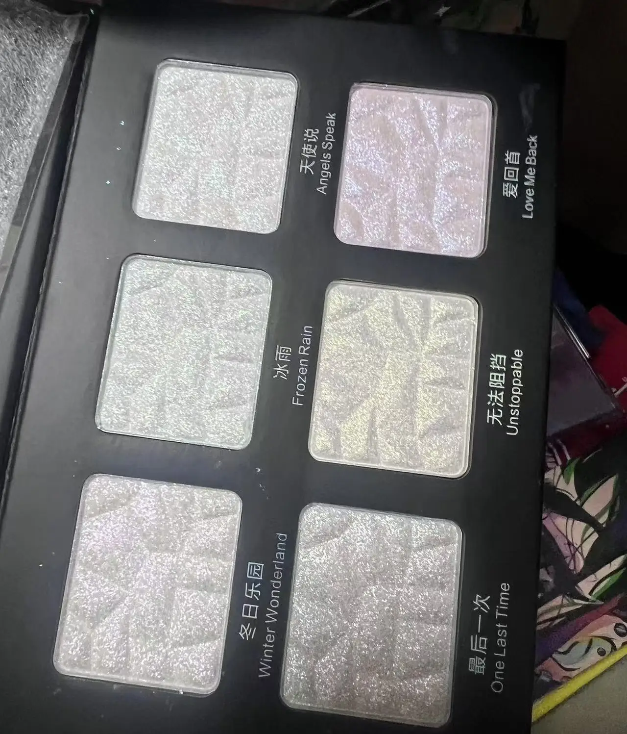 Shellwe Makeup Present Multi Use Sparkly High Shine Smoothing Duochrome HIGHLIGHTER Palette Perlglanz-Glitzer-Make-up-Kosmetik