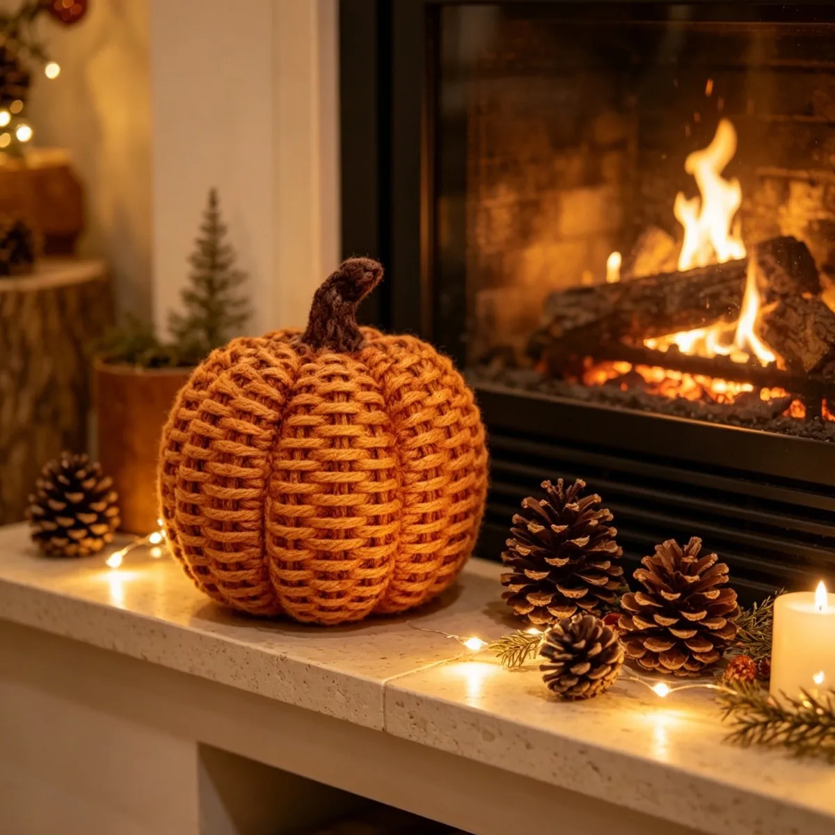 1pc Imitation Vine Weaving Pumpkin Sculpture Resin Ornaments Halloween Retro Home Decoration Artificial Pumpkins Desktop Statues