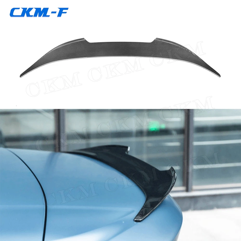 Dry Carbon Fiber Material Rear Trunk Lip Spoiler FRP Lip Wings For BMW 8 Series G14 F91 M8 Cabriolet 2 Door 2020 UP