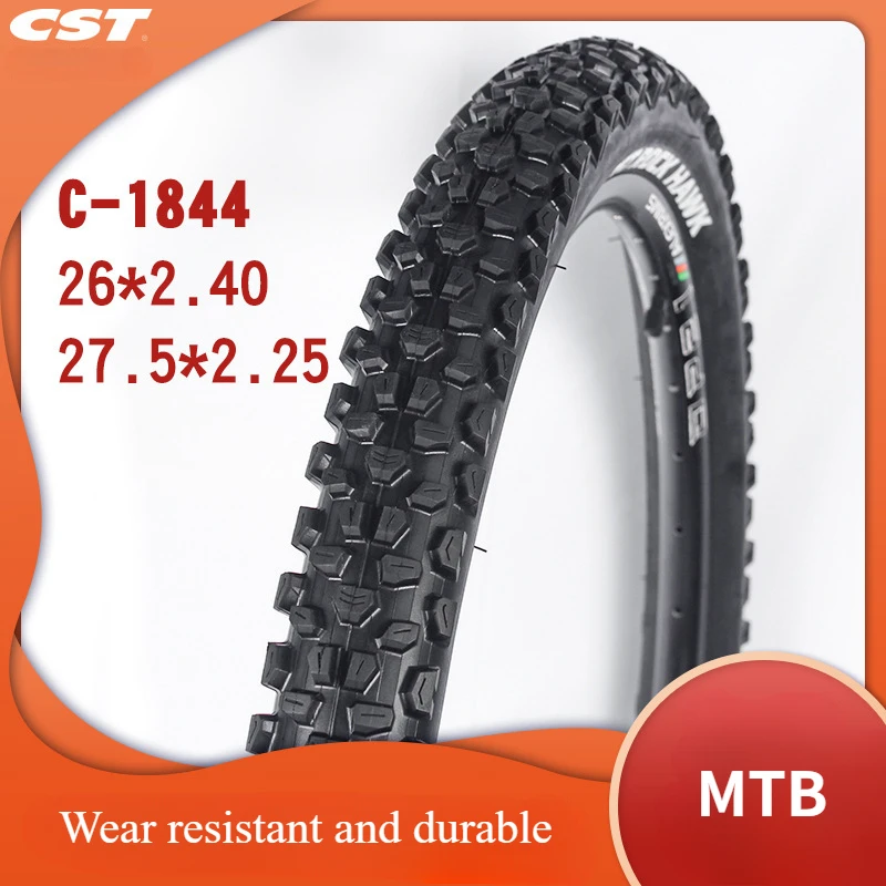 Zhengxin ROCK HAWK mountain bike tire  26inch 27.5inch C1844 steel wire 26*2.40 27.5*2.25 MTB Bicycle thickened tyre