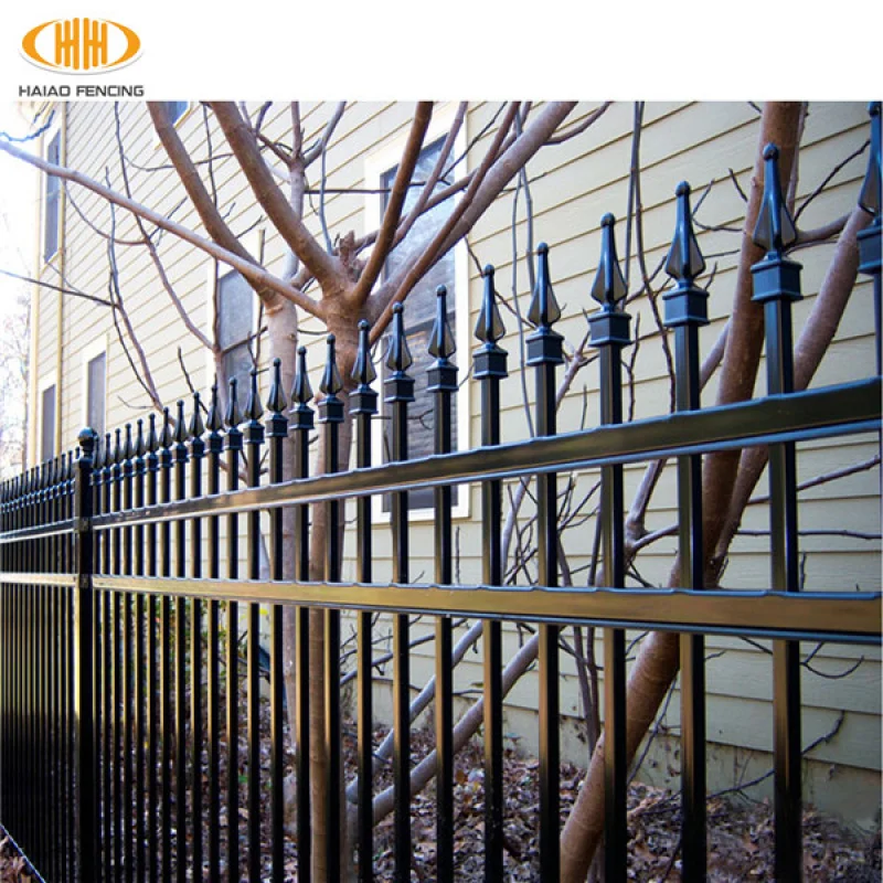 custom.High Quality Outdoor Heavy Duty Powder Coated Heat Treated Galvanized 8' Wide by 8' High Steel Security Fence Panel G