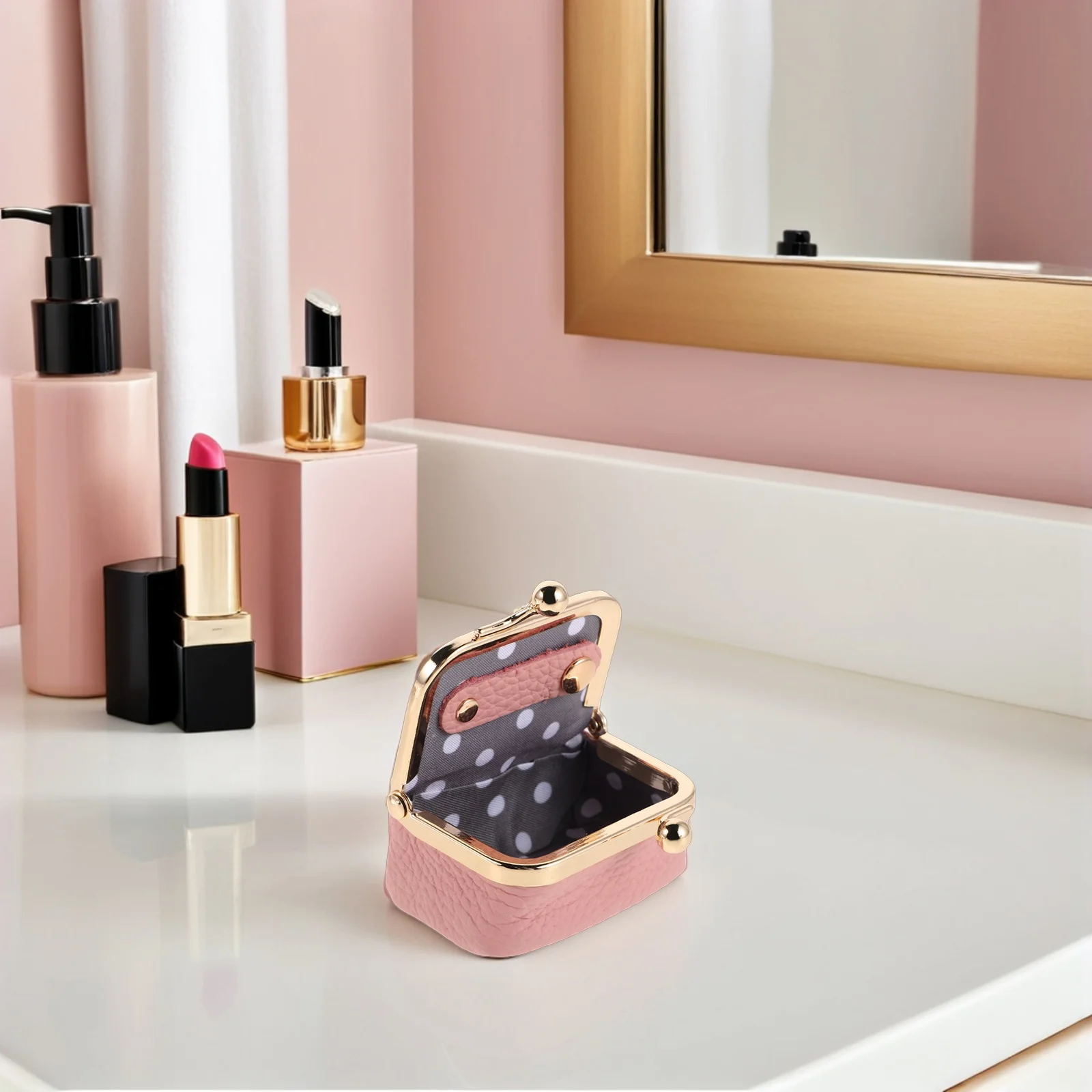 

Мини-портативная дорожная шкатулка для драгоценностей, винтажный органайзер для колец с замком поцелуя, небольшой футляр для ювелирных изделий для серег, ожерелий, монет