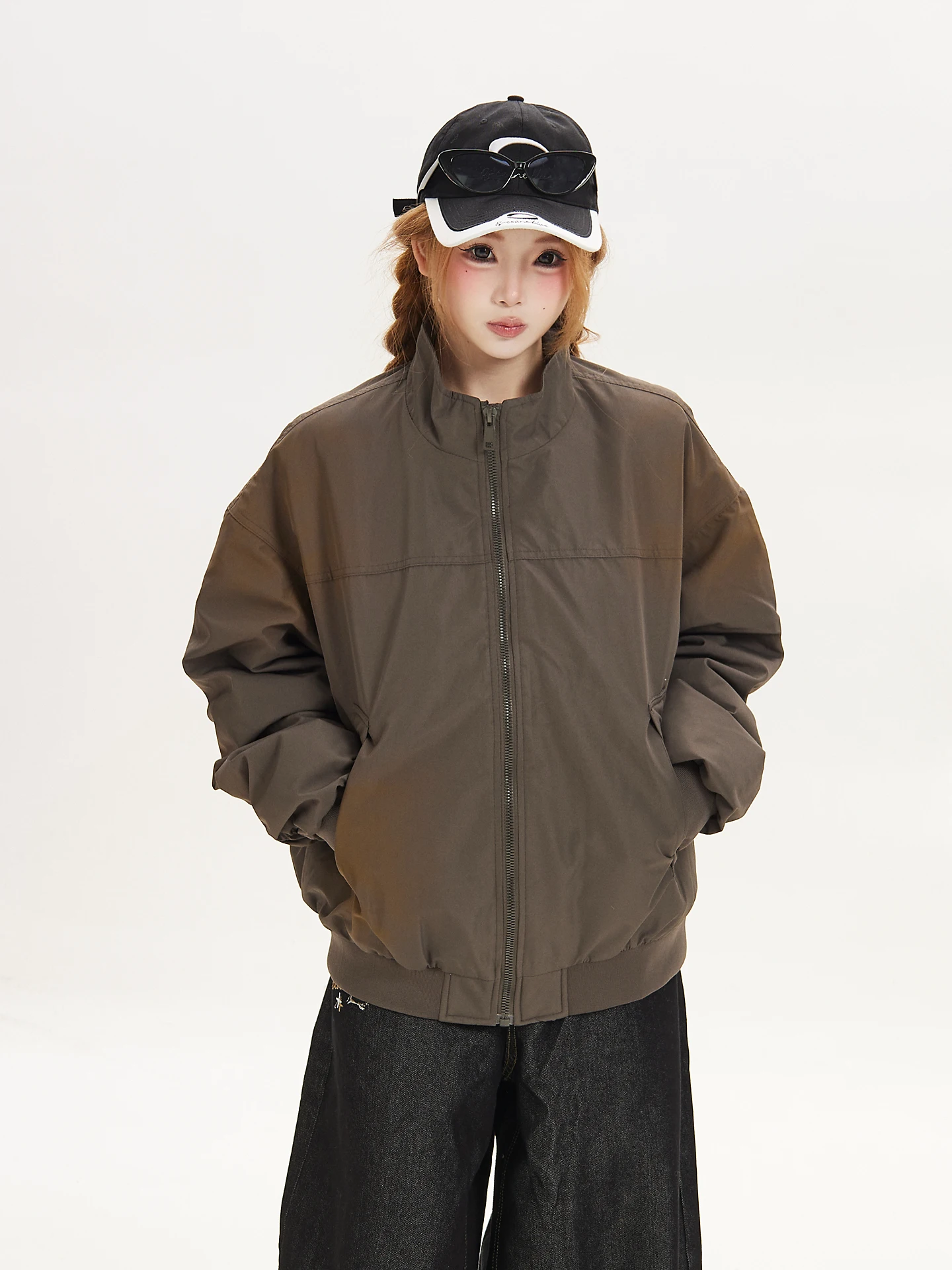 Warm Retro Stand Collar Women's down Jacket 90% Filling Short Style Commute Fashion Polyester Fiber 3D Windproof Design