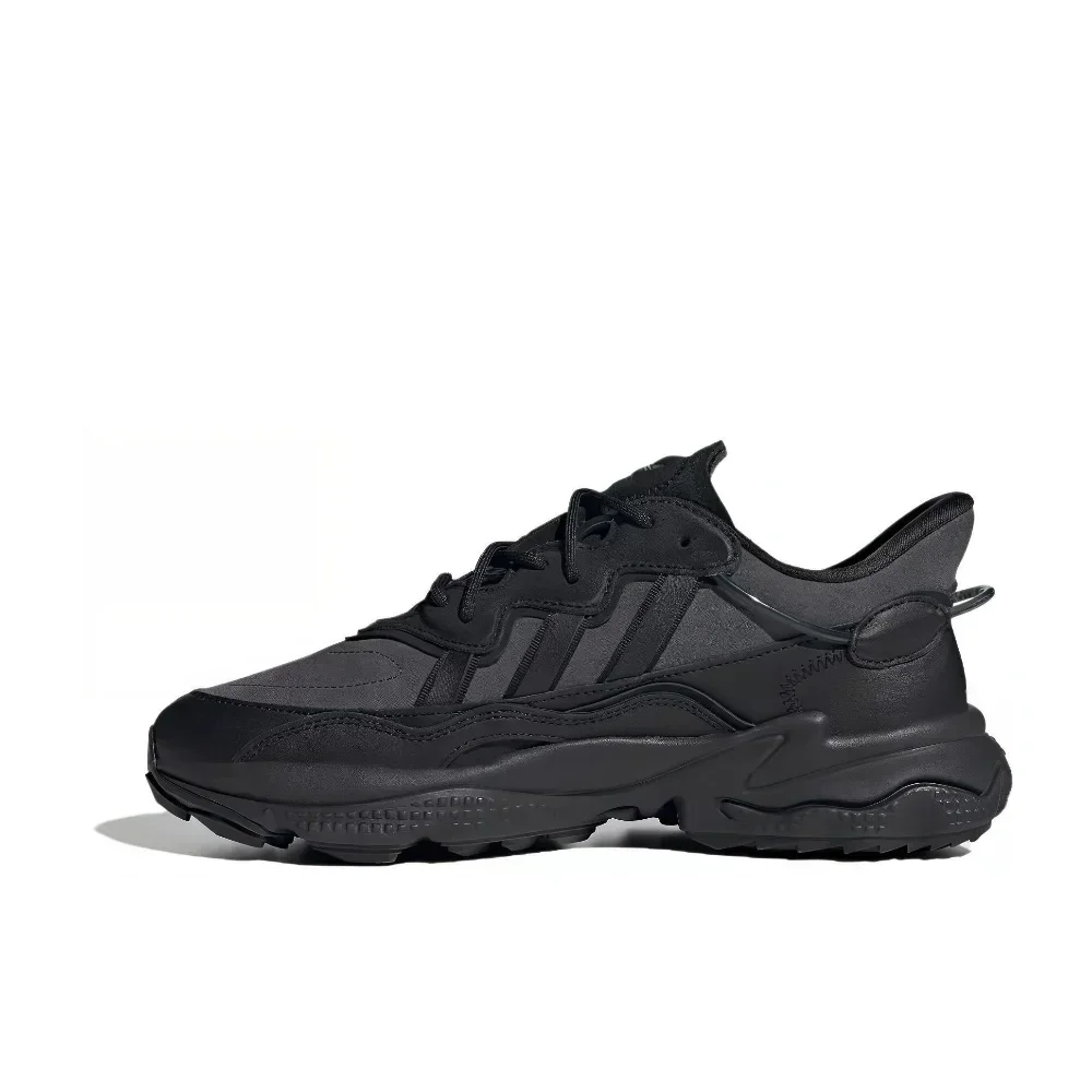 adidas originals Ozweego  Men's and women's models comfortable simple versatile low casual running shoes black