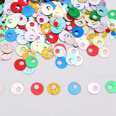 20g Large Hole Sequin 10mm Loose Flat Round Sequins Paillettes DIY For Sewing Embroidery Garment Jewelry Making Arts Craft Decor