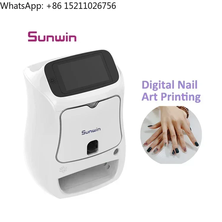 Convenient AI auto nail art printer quick speed printing & high definition printing with UV lights drying lamp for sale