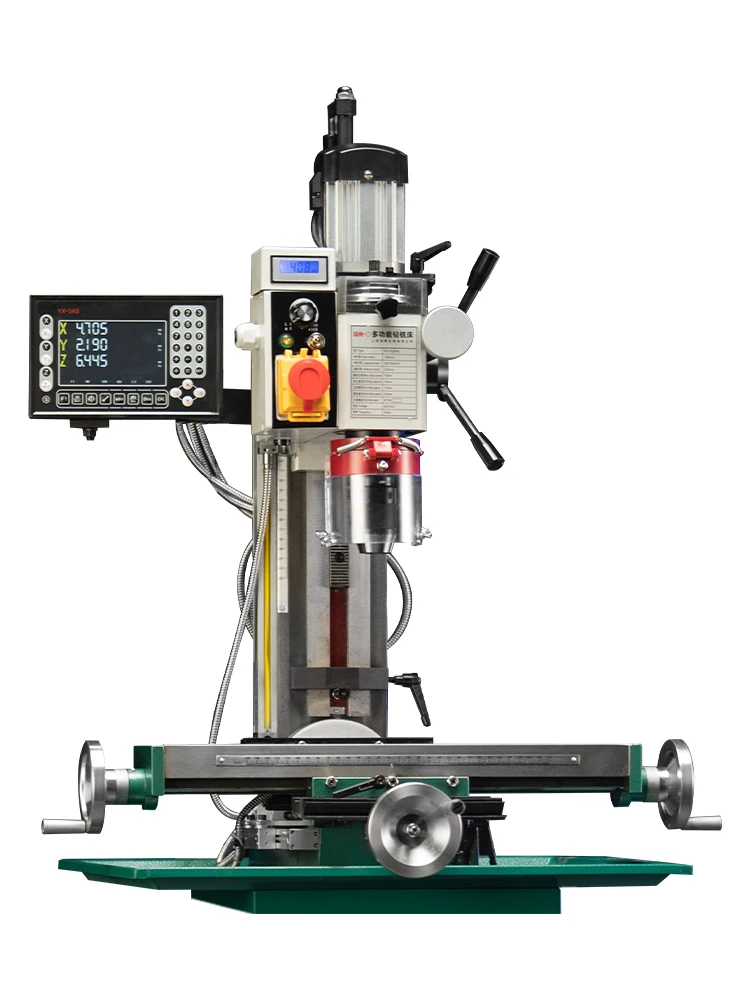 1HP benchtop milling machine variable speed brushless motor with DRO drill and mill machine