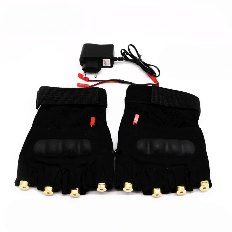 Red and Green Laser Gloves, Singer, DJ Night Dance Props, Christmas Party Light Show, Dancer Performance, High Quality, 2 in 1