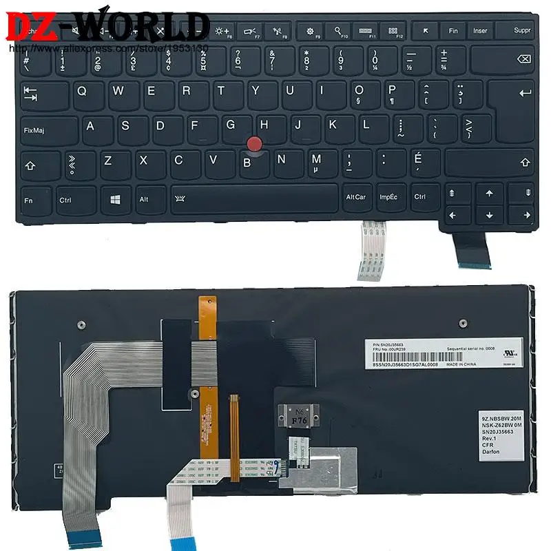 ES SE PT TR CFR Canadian French Portuguese Swedish Spanish Backlit Keyboard for Lenovo Thinkpad S3 Yoga 14 P40 Yoga 460 Laptop